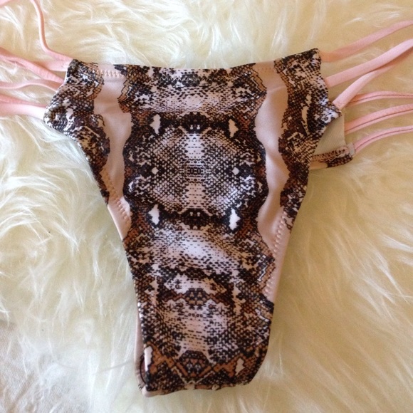 Pink Python Brazilian Cut Super Sexy Bikini - Picture 5 of 8